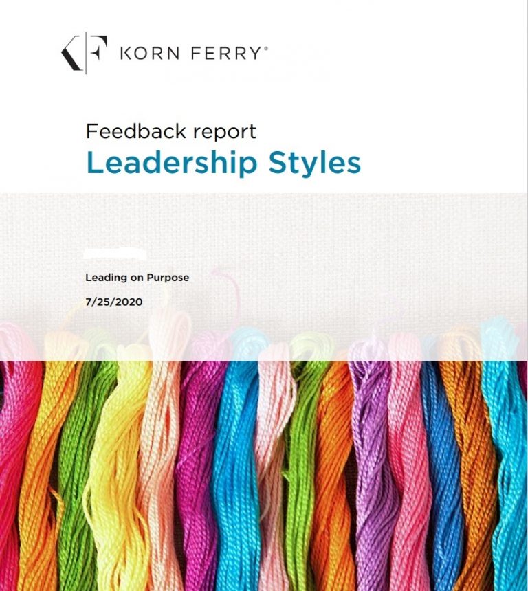 Korn Ferry/Hay Group Styles and Climate – Leading on Purpose
